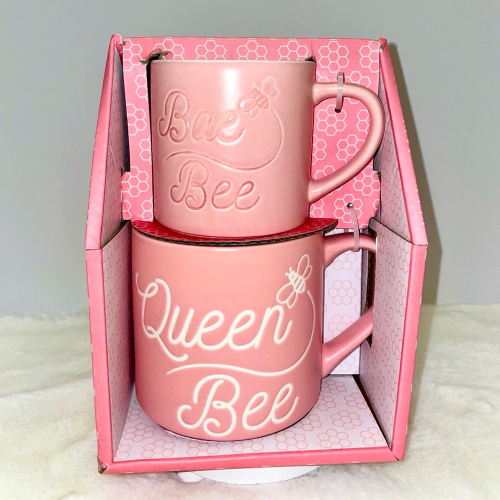 Queen Bee Bae Bee Mommy Daughter Mothers Day Mug Set‎ Sheffield Home